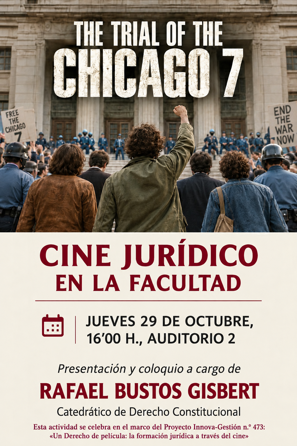 Vuelve el CINE JURÍDICO a la Facultad de Derecho (29 octubre 2026) 